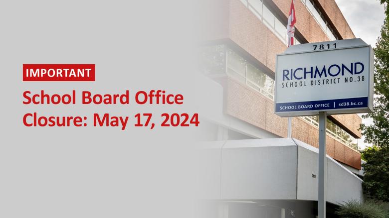 School Board Office Closure May 17, 2024