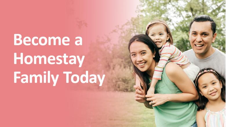 Become a homestay family today