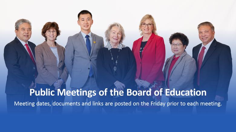 Public Meetings of the Board of Education 2025